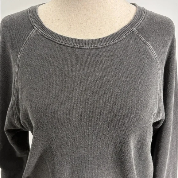 The Great French Terry Sweatshirt in Gray (Washed Black) - Size Small (1) - Picture 2 of 8